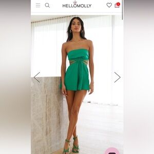 Hello Molly Skip To Nowhere Romper Green